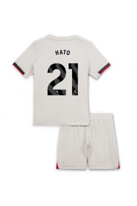 Chelsea Jorrel Hato #21 Babyklær Borte Fotballdrakt til barn 2025-26 Korte ermer (+ Korte bukser)